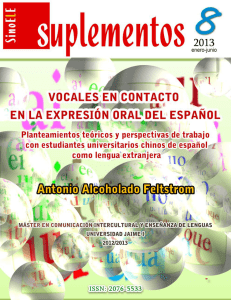 Vocales en contacto en la expresión oral del español