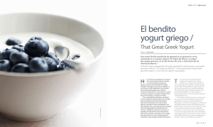 el bendito yogurt griego