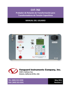 CVT-765 - Vanguard Instruments Company, Inc.