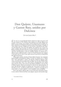 Don Quijote, Unamuno y Gaston Baty, unidos por Dulcinea.