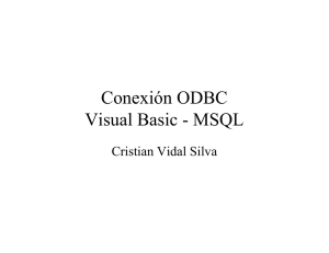 Conexión ODBC Visual Basic