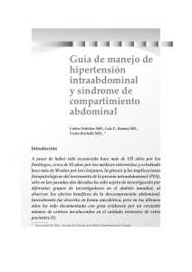 Guía de manejo de hipertensión intraabdominal y síndrome de