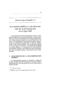Page 1 Antonio López Estudillo (*) Los montes públicos y las