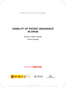VIABILITY OF PATENT INSURANCE IN SPAIN