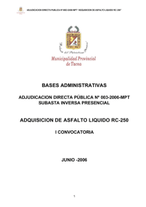 bases administrativas adquisicion de asfalto liquido rc-250