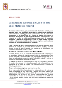 La campañ a turí stica de Leó ñ ya esta eñ el Metró de Madrid