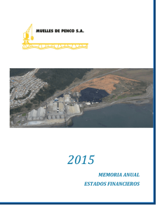 Memoria 2015 - Muelles de Penco