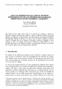 ¿son las diferencias en capital humano determinantes de las