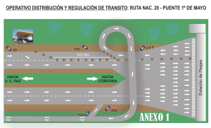operativo distribución y regulación de transito: ruta nac. 20