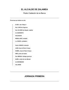 EL ALCALDE DE ZALAMEA JORNADA PRIMERA