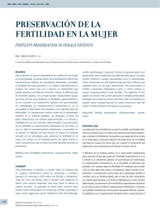 preservación de la fertilidad en la mujer