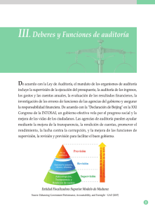 III. Deberes y Funciones de auditoría