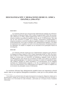 Descolonización y migraciones desde el África española (1956