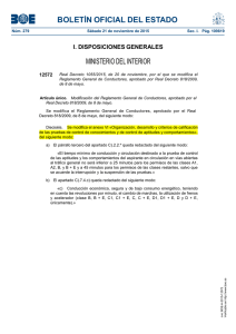 Modificación del apartado C del Anexo VI por el Real Decreto 1055