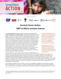 Cervical Cancer Action: 2007 al 2014 y acciones futuras
