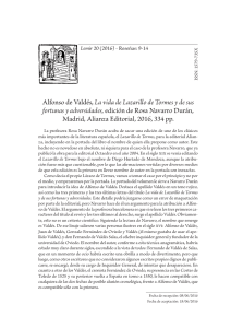 Alfonso de Valdés, La vida de Lazarillo de Tormes y de