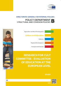 evaluation of education at the european level