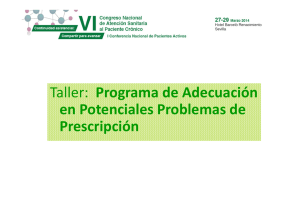Los potenciales problemas de prescripción