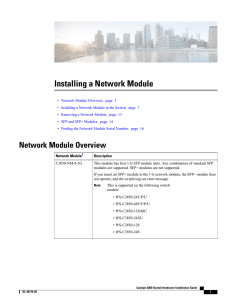 Installing a Network Module