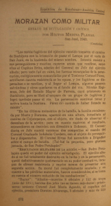 MORAZAN como MILITAR - Instituto Hondureño de Antropología e