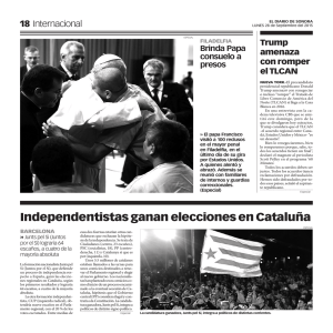 Independentistas ganan elecciones en Cataluña