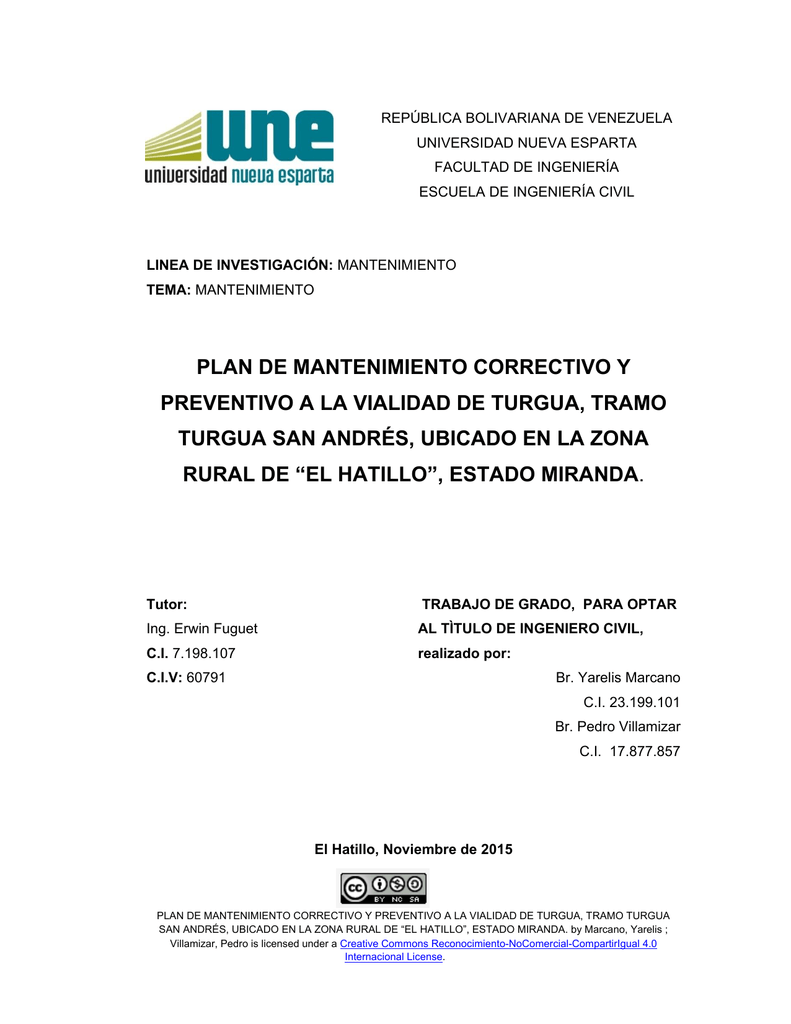 Plan De Mantenimiento Correctivo Y Preventivo A La