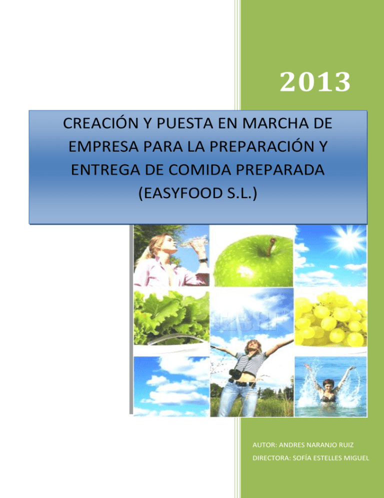 creación y puesta en marcha de empresa para la
