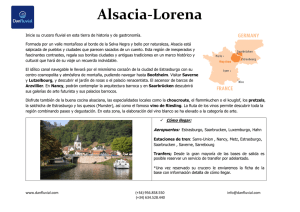 recorridos en Alsacia - Lorena