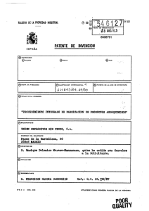 procedimiento integrado de fabricacion de productos