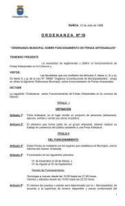 ordenanza nº 19 - Municipalidad de Ñuñoa