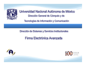 Firma Electronica Avanzada - Repositorio Universitario de la