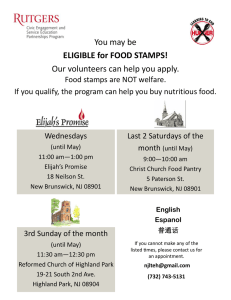 You may be ELIGIBLE for FOOD STAMPS! Our volunteers can help