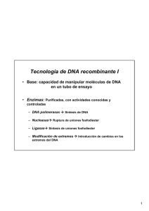 Tecnología de DNA recombinante I