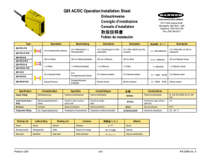 Q85 AC/DC Operation Installation Sheet