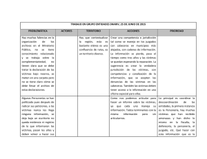 relatoría de la Mesa del SNARIV - Centro Nacional de Memoria
