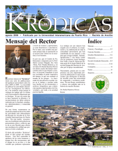 Mensaje del Rector - Recinto de Arecibo