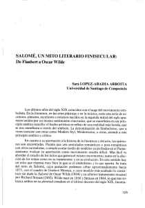 sálomé, un mito literario finisecular