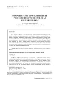 competitividad e innovación en el producto turístico rural de la