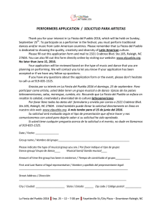 performers application / solicitud para artistas