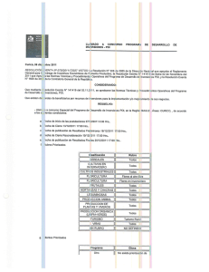 LLAMADO A CONCURSO PROGRAM/t DE DESARROLLO