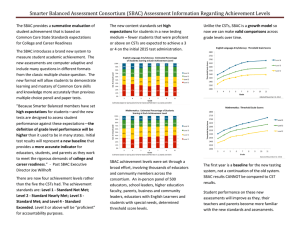 Smarter Balanced Assessment Consortium (SBAC) Assessment