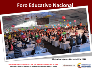 Foro Educativo Nacional 2016