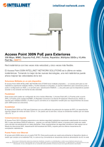 Access Point 300N PoE para Exteriores