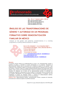 análisis de las transformaciones de género y autoridad en