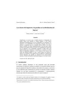 Los efectos del impuesto a la gasolina en la distribución del ingreso