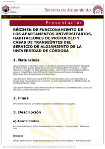 Servicio de alojamiento - Universidad de Córdoba