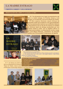 Presentación del libro La madre estrago de Cristina Jarque y Lola