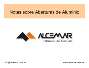 Notas sobre Aberturas de Aluminio