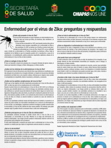 Enfermedad por el virus de Zika - Secretaría de Salud de Chiapas