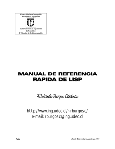 Manual de referencia rapida de Lisp